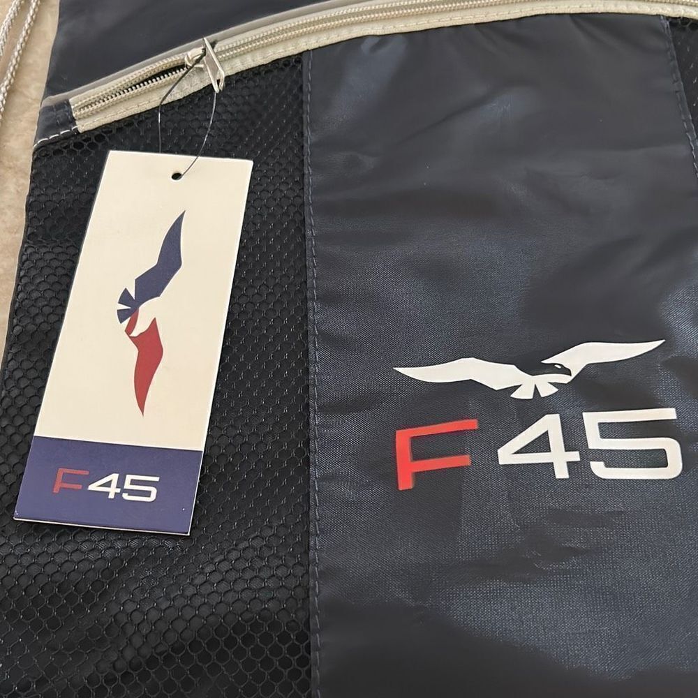 Navy Drawstring Backpack NWT - Picture 2 of 4